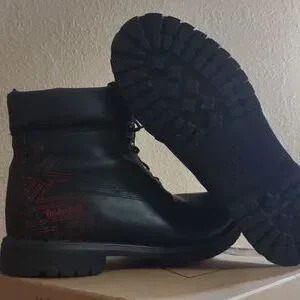 Timberland 6 Inch Boot \'Black\' Limited Edition red stitched Timberland logo Men main image 4